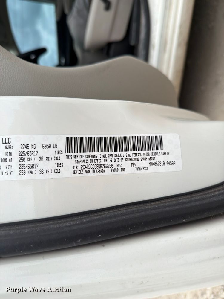 image for item ET6253 2013 Dodge Grand Caravan van
