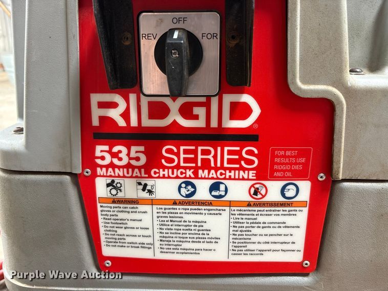 image for item EU5597 Rigid 535 pipe threader