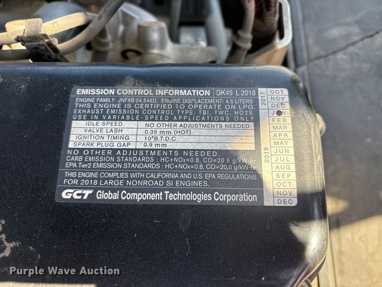 image for item EU8695 2018 UniCarriers PF80YLP forklift