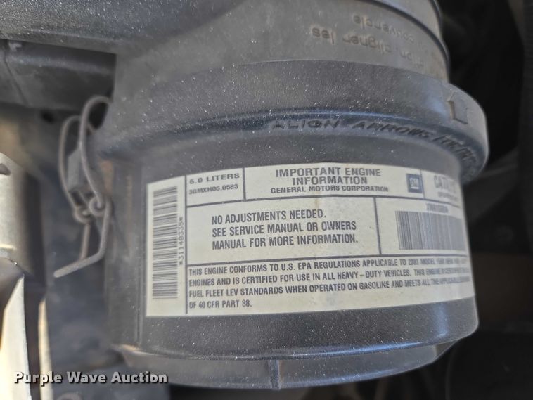 image for item EW0140 2003 Chevrolet Express utility van