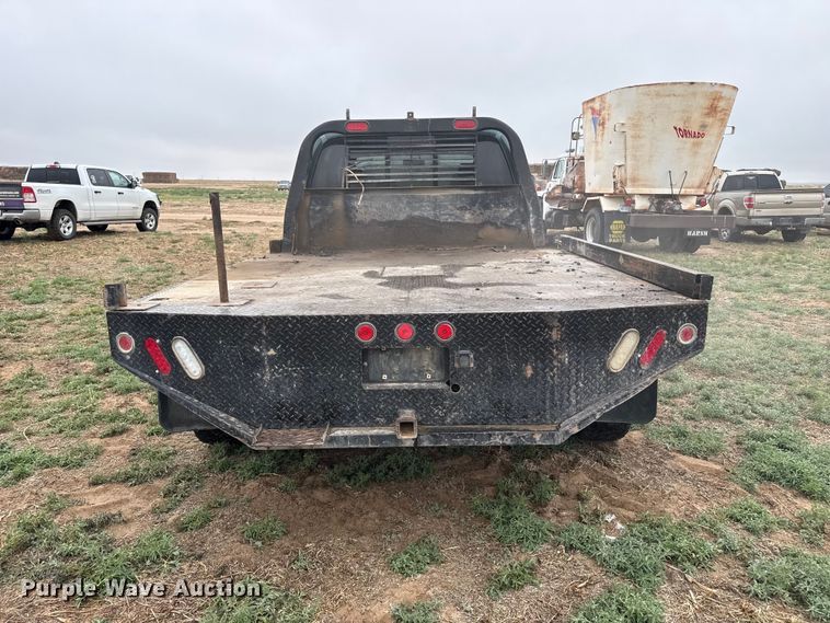 image for item FB6495 2008 Ford F350  Super Duty Crew Cab dump flatbed pickup truck