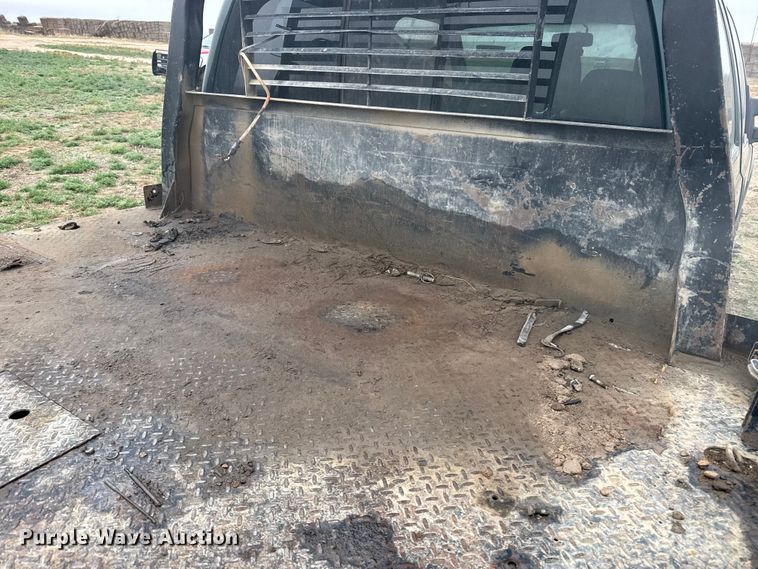image for item FB6495 2008 Ford F350  Super Duty Crew Cab dump flatbed pickup truck