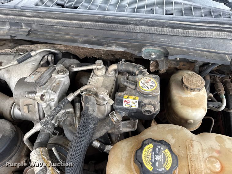 image for item FB6495 2008 Ford F350  Super Duty Crew Cab dump flatbed pickup truck