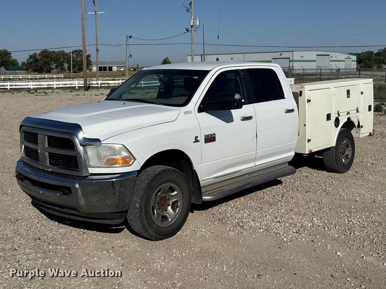 image for item FB7399 2012 Dodge Ram 2500 Crew Cab utility bed pickup truck