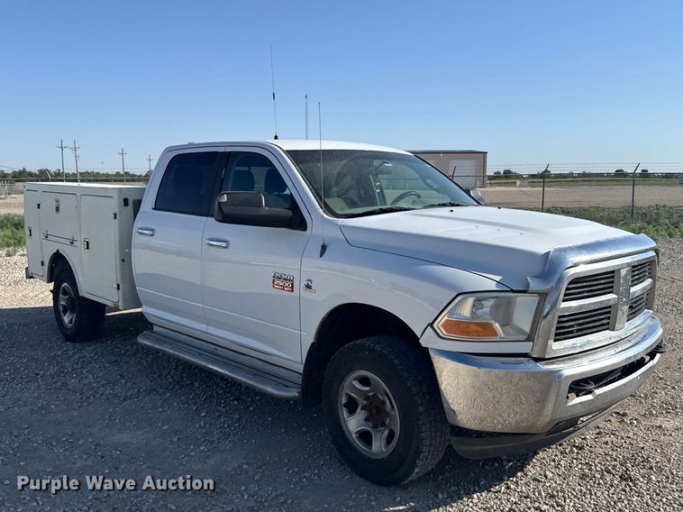 image for item FB7399 2012 Dodge Ram 2500 Crew Cab utility bed pickup truck