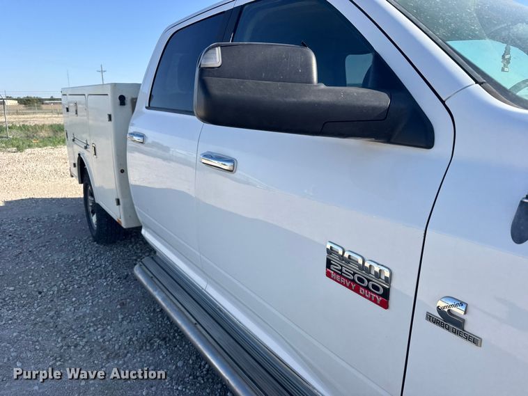 image for item FB7399 2012 Dodge Ram 2500 Crew Cab utility bed pickup truck