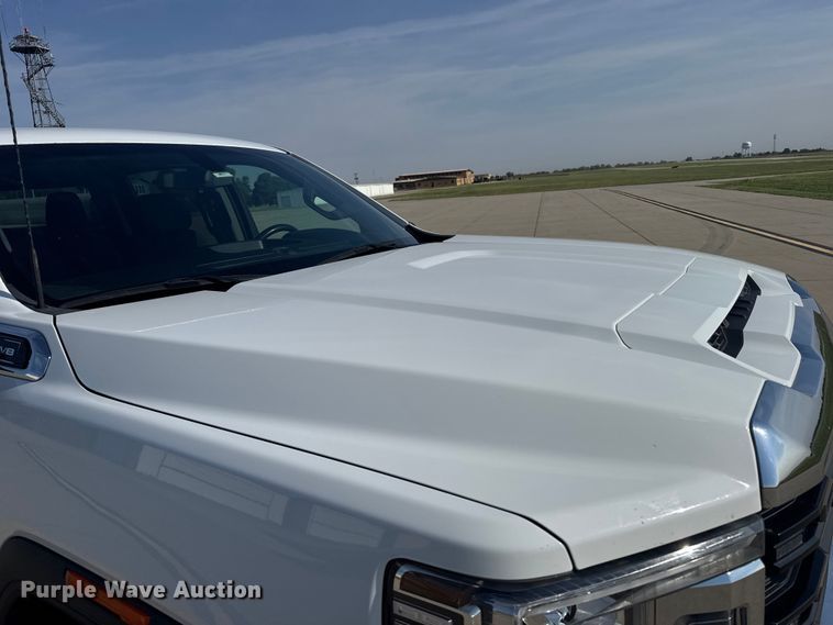 image for item FB7403 2023 GMC Sierra 2500HD Crew Cab utility bed pickup truck