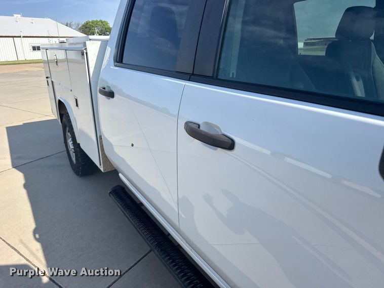 image for item FB7403 2023 GMC Sierra 2500HD Crew Cab utility bed pickup truck