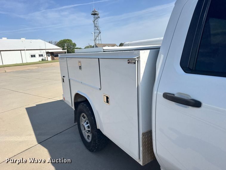 image for item FB7403 2023 GMC Sierra 2500HD Crew Cab utility bed pickup truck