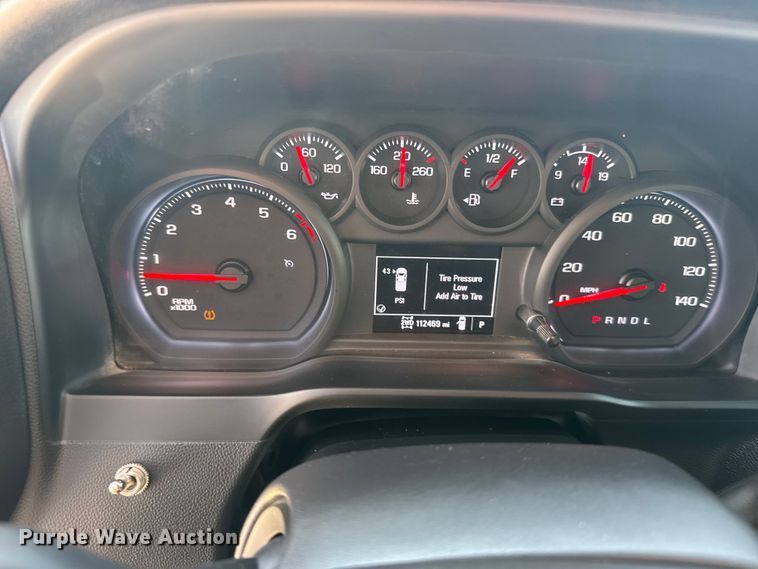 image for item FB7403 2023 GMC Sierra 2500HD Crew Cab utility bed pickup truck
