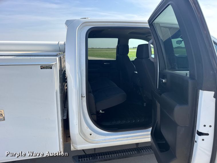 image for item FB7403 2023 GMC Sierra 2500HD Crew Cab utility bed pickup truck