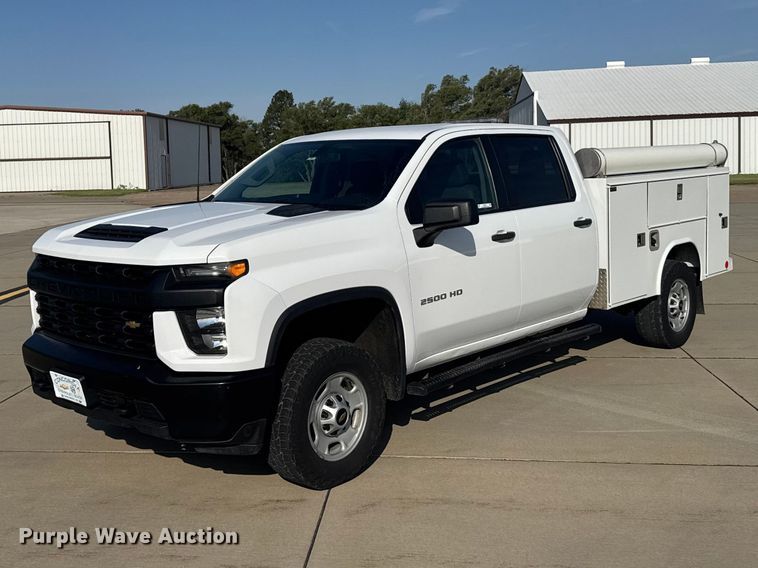 image for item FB7404 2023 Chevrolet Silverado 2500HD Crew Cab utility bed pickup truck