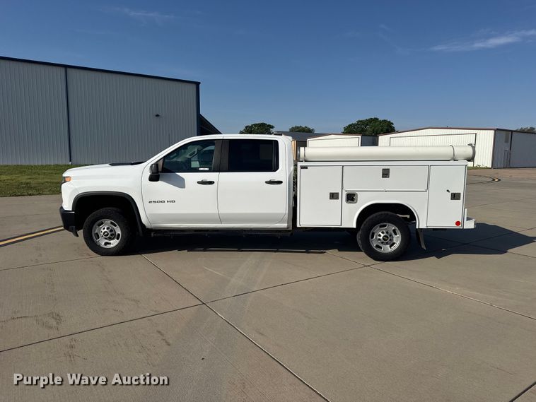 image for item FB7404 2023 Chevrolet Silverado 2500HD Crew Cab utility bed pickup truck