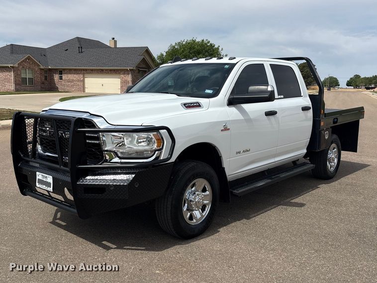 image for item FC2278 2021 RAM 2500 Crew Cab bale bed pickup truck