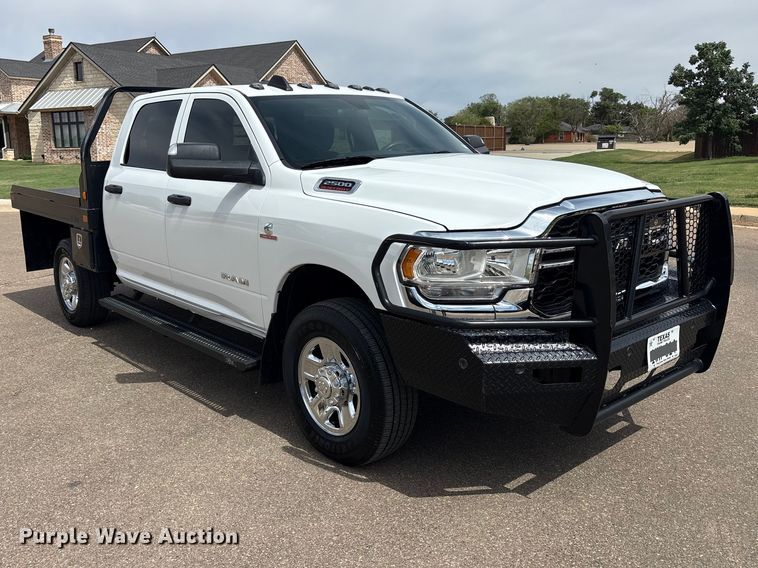 image for item FC2278 2021 RAM 2500 Crew Cab bale bed pickup truck