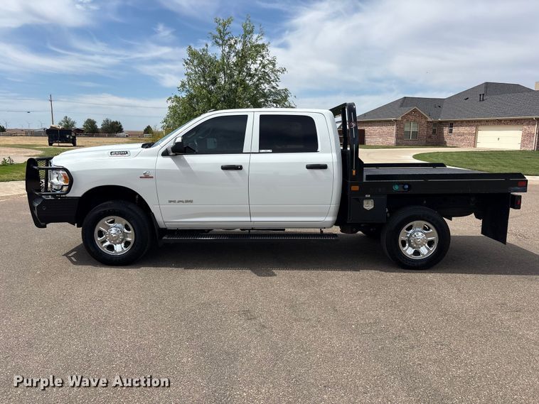 image for item FC2278 2021 RAM 2500 Crew Cab bale bed pickup truck