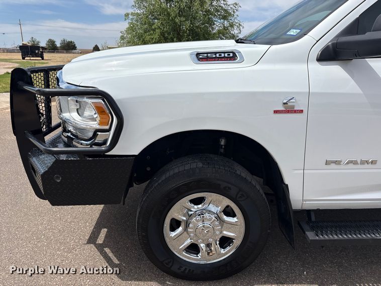 image for item FC2278 2021 RAM 2500 Crew Cab bale bed pickup truck