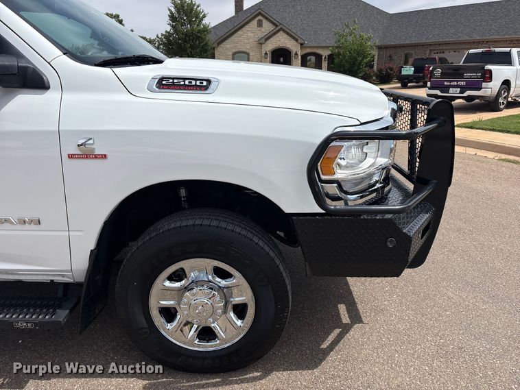image for item FC2278 2021 RAM 2500 Crew Cab bale bed pickup truck