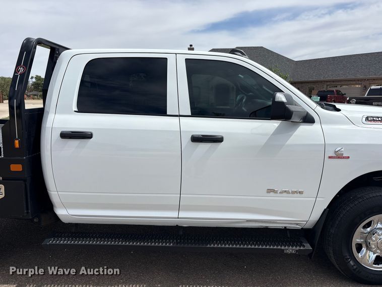 image for item FC2278 2021 RAM 2500 Crew Cab bale bed pickup truck