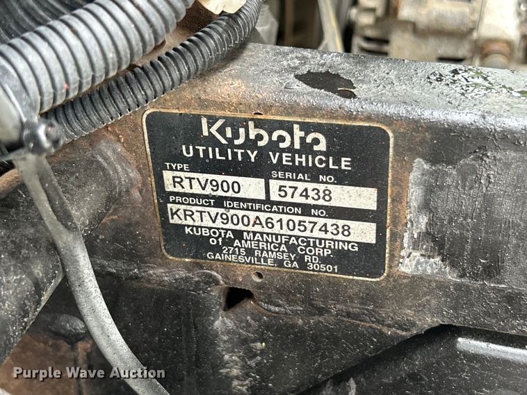 image for item FC2686 2006 Kubota RTV 900 utility vehicle