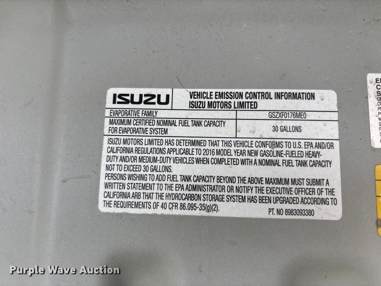 image for item FC4658 2017 Morgan Isuzu NPR HD box truck