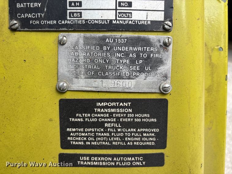 image for item FC4660 Clark C500 forklift