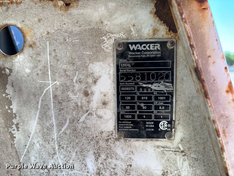image for item FC5738 2005 Wacker LTC4L light plant
