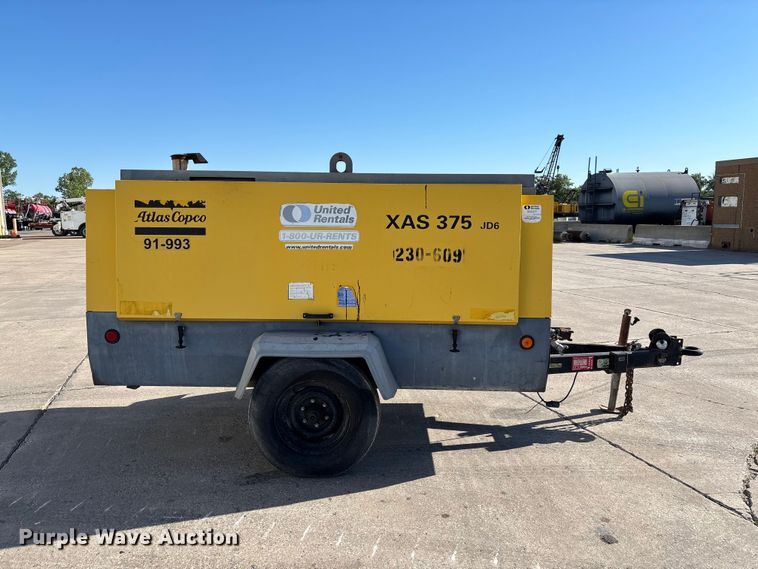 image for item FC5739 2011 Atlas Copco XAS 375 T3 RSC air compressor
