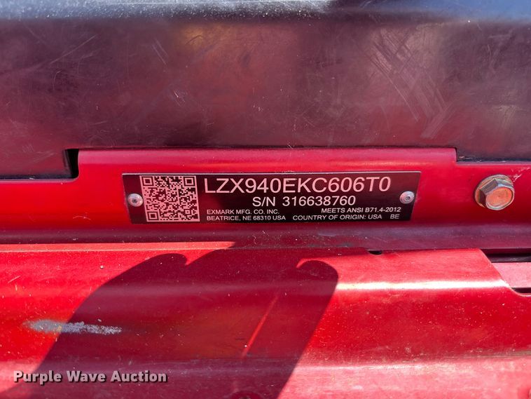 image for item FC5835 2016 Exmark Lazer Z X-Series ZTR ZTR lawn mower