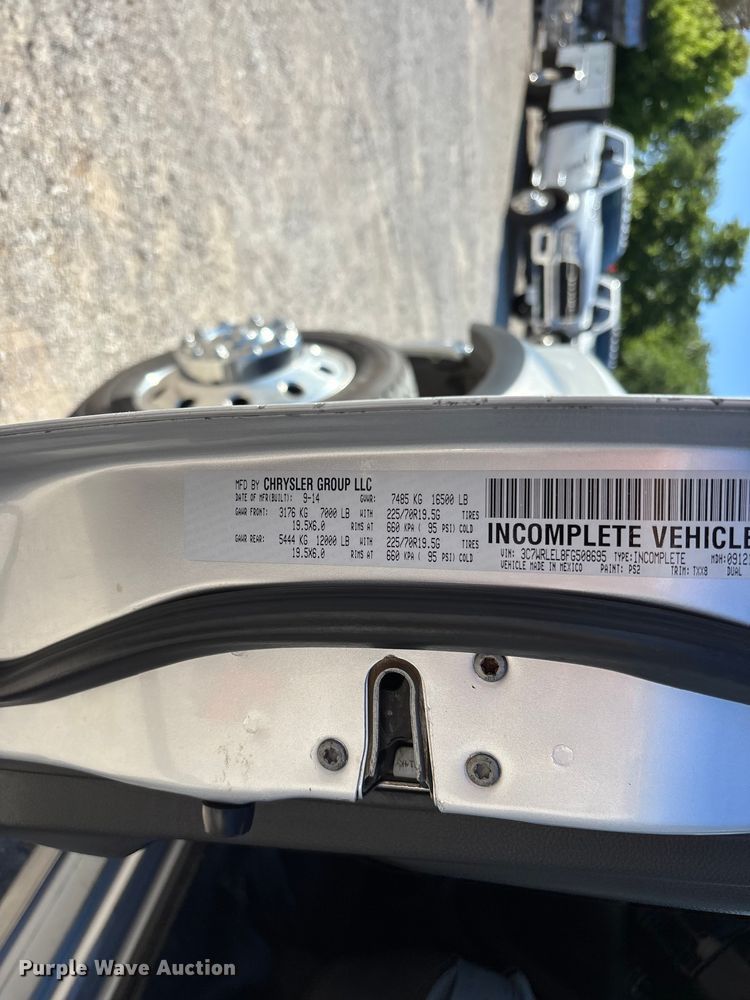 image for item FG0349 2015 RAM 4500  utility / service truck