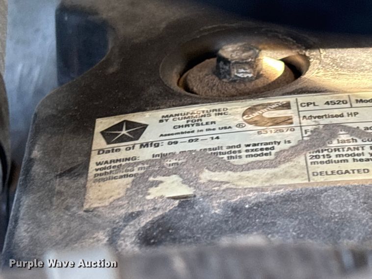 image for item FG0350 2015 RAM 4500  utility / service truck