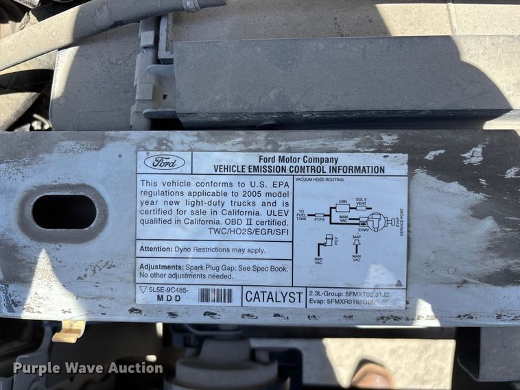 image for item FG0362 2005 Ford Ranger pickup truck