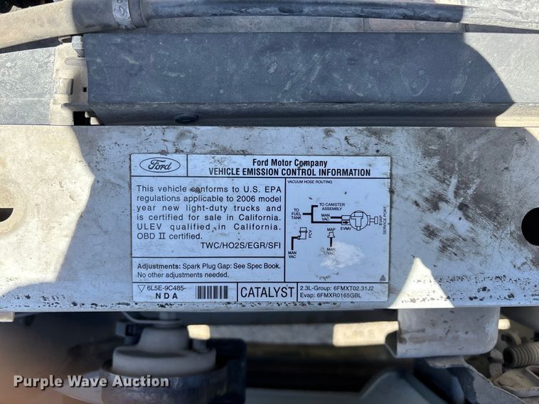 image for item FG0363 2006 Ford Ranger pickup truck