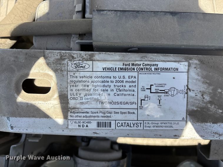 image for item FG0365 2006 Ford Ranger pickup truck