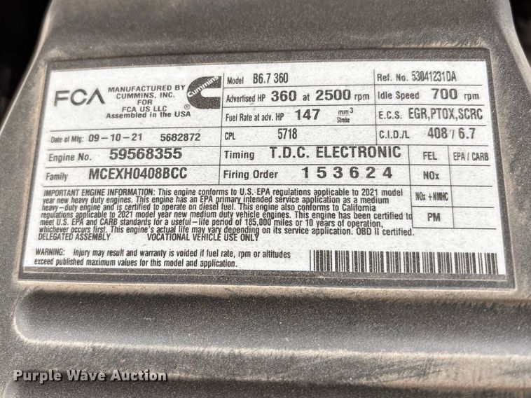 image for item FG2576 2022 RAM 3500 flatbed pickup truck