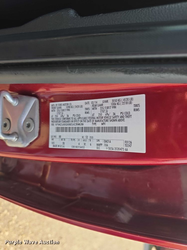 image for item FH6079 2014 Ford Escape  SUV