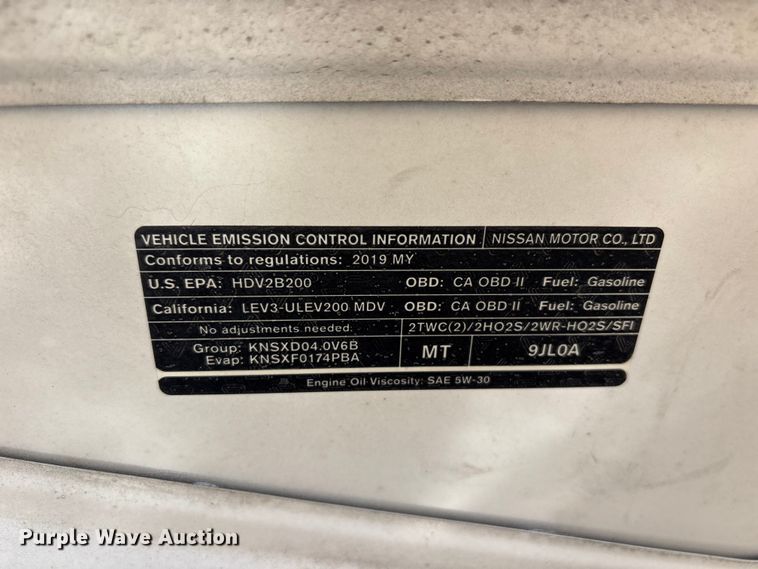 image for item FI0181 2019 Nissan NV2500 van