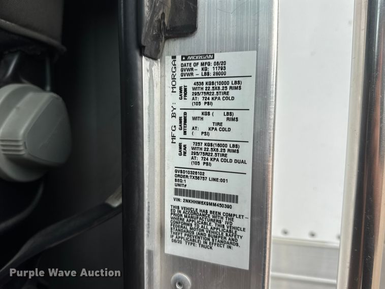 image for item MX9252 2021 Kenworth T270 box truck