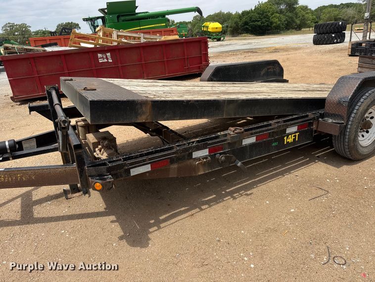 image for item NA9348 2013 Big Tex 14FT-20 tilt deck equipment trailer