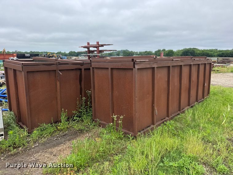 image for item NA9355 (2) shop built steel dumpsters