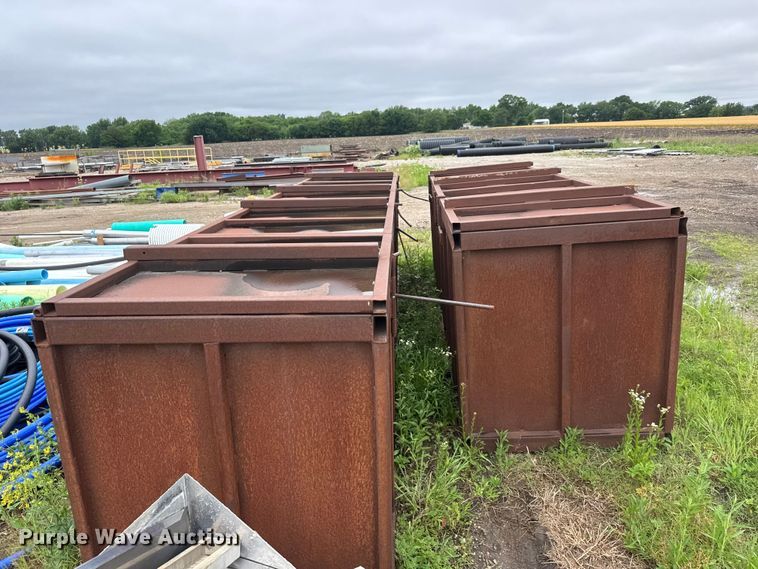 image for item NA9355 (2) shop built steel dumpsters