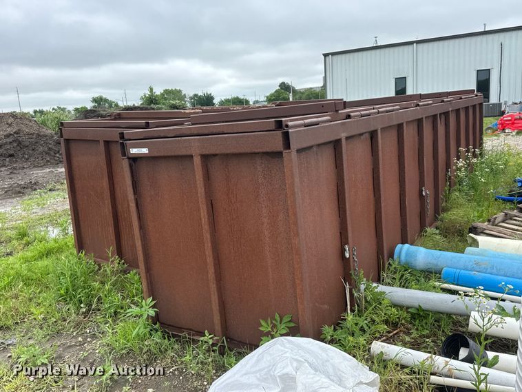 image for item NA9355 (2) shop built steel dumpsters