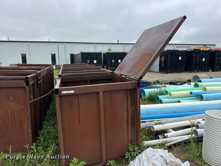 image for item NA9355 (2) shop built steel dumpsters