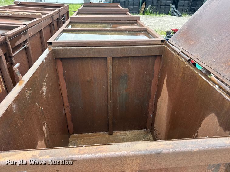 image for item NA9355 (2) shop built steel dumpsters