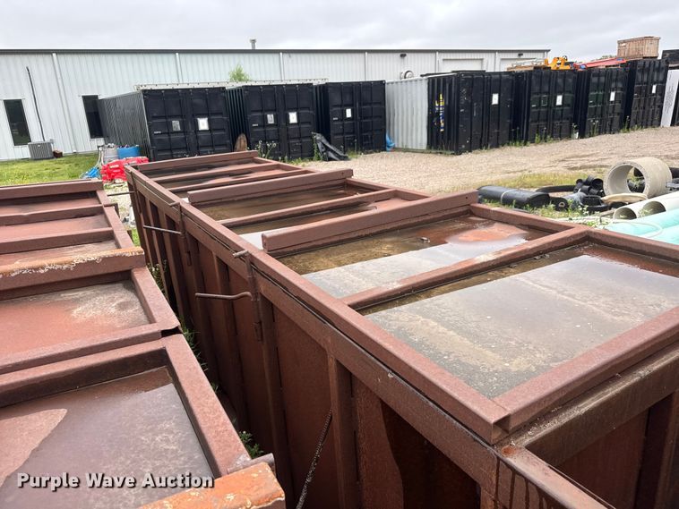 image for item NA9355 (2) shop built steel dumpsters