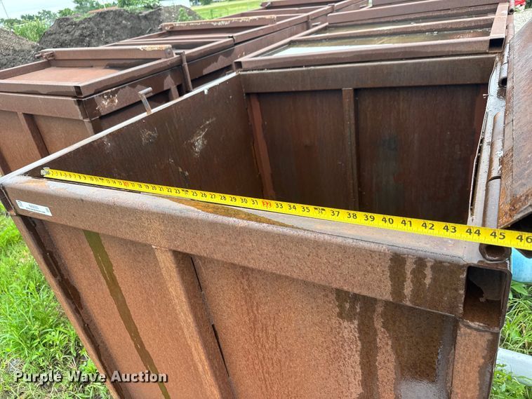 image for item NA9355 (2) shop built steel dumpsters
