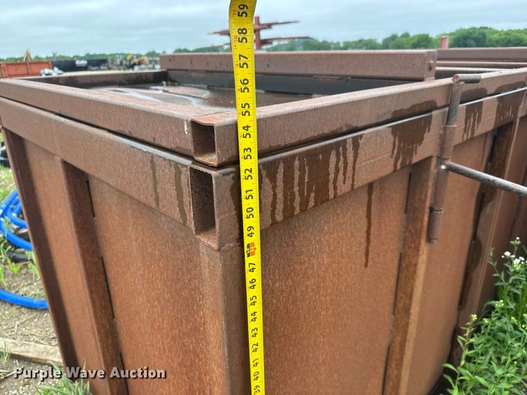 image for item NA9355 (2) shop built steel dumpsters