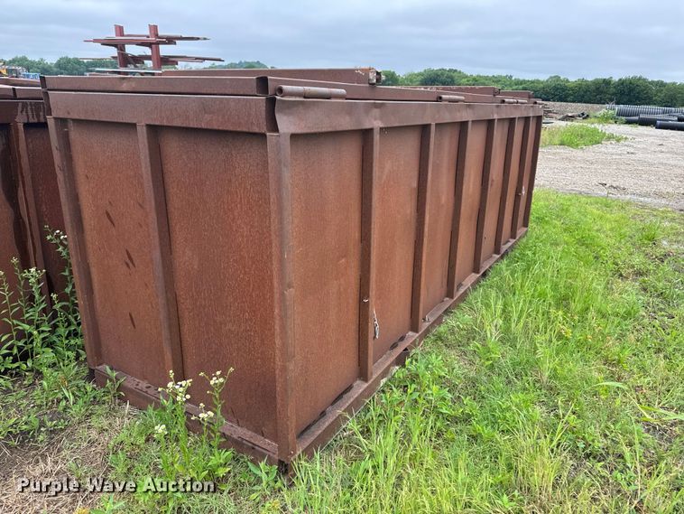 image for item NA9355 (2) shop built steel dumpsters