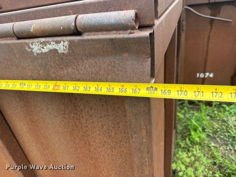 image for item NA9355 (2) shop built steel dumpsters