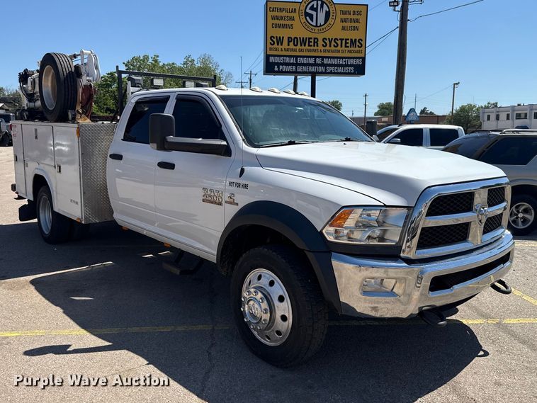 image for item NK9135 2018 RAM 4500 Crew Cab utility / service truck